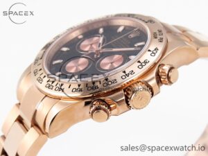 Rolex Daytona 116505 KING 1:1 Best Edition Black/RG Dial on RG Bracelet SA4130 - Image 7