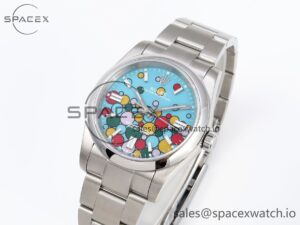 Rolex Oyster Perpetual 126000 36mm KRF 1:1 Best Edition 904L Steel Celebration Dial A2824 - Image 4