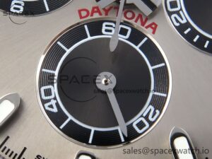 Rolex Daytona 116519 SS OMF Best Edition Gray/Black Dial on Oysterflex Strap A7750 (Slim Movement) - Image 11