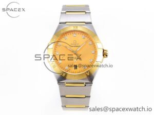 Omega Constellation 39mm SS/RG ASWF 1:1 Best Edition White Diamonds Dial on SS/RG Bracelet A8800