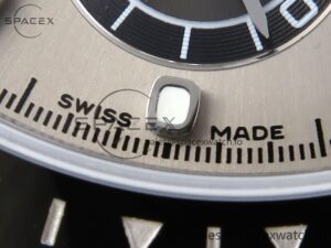 Rolex Daytona 116519 SS OMF Best Edition Gray/Black Dial on Oysterflex Strap A7750 (Slim Movement) - Image 12