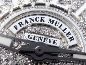 Franck Muller Vanguard SS Full Diamonds ABF Best Edition Diamonds White Dial on Diamonds Bracelet A2824 - Image 9