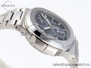Patek Philippe Nautilus 5990 SS SPPF 1:1 Best Edition Gray Dial on SS Bracelet A28-520 Clone - Image 8