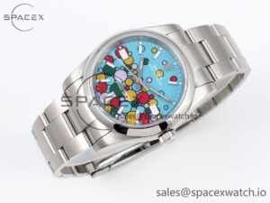 Rolex Oyster Perpetual 126000 36mm KRF 1:1 Best Edition 904L Steel Celebration Dial A2824 - Image 6