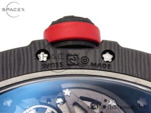 Richard Mille RM035 BLACK CARBON SONIC BEST EDITION SKELETON DIAL ON RED RUBBER STRAP CLONE RMUL2 - Image 22