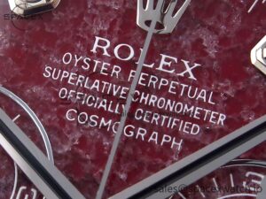 Rolex Daytona 116509 Clean 1:1 Best Edition 904L SS Case Garnet Dial on Oysterflex Stainless Stee Strap A4130 - Image 9