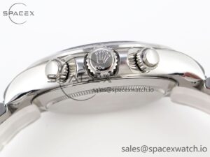 Rolex Daytona 116509 Clean 1:1 Best Edition White Dial Arabic Markers on SS Bracelet SA4130 V2 - Image 15