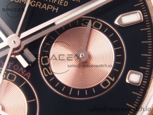 Rolex Daytona 116505 KING 1:1 Best Edition Black/RG Dial on RG Bracelet SA4130 - Image 10