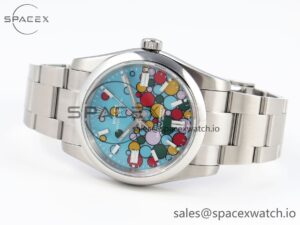 Rolex Oyster Perpetual 126000 36mm KRF 1:1 Best Edition 904L Steel Celebration Dial A2824 - Image 5