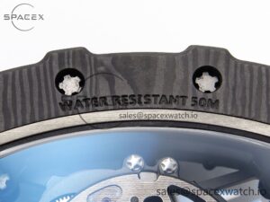 Richard Mille RM035 BLACK CARBON SONIC BEST EDITION SKELETON DIAL ON RED RUBBER STRAP CLONE RMUL2 - Image 21