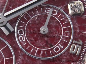 Rolex Daytona 116509 Clean 1:1 Best Edition 904L SS Case Garnet Dial on Oysterflex Stainless Stee Strap A4130 - Image 10