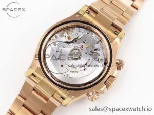 Rolex Daytona 116505 Clean 1:1 Best Edition Silver Dial RG Markers on RG Bracelet SA4130 V2 - Image 19