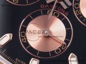 Rolex Daytona 116505 KING 1:1 Best Edition Black/RG Dial on RG Bracelet SA4130 - Image 11