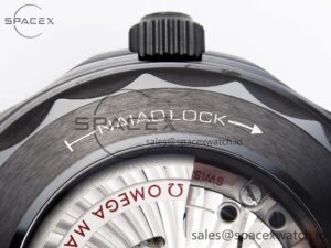 Omega SEAMASTER 300M 43.5MM BLACK CERAMIC VSF 1:1 BEST EDITION BLACK DIAL ON BLACK RUBBER STRAP A8806 - Image 21