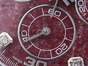 Rolex Daytona 116509 Clean 1:1 Best Edition 904L SS Case Garnet Dial on Oysterflex Stainless Stee Strap A4130 - Image 11