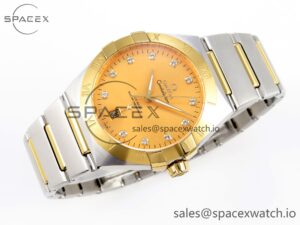 Omega Constellation 39mm SS/RG ASWF 1:1 Best Edition White Diamonds Dial on SS/RG Bracelet A8800 - Image 6