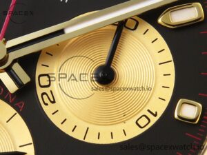 Rolex Daytona 116518 APSF 1:1 Best Edition Black/YG Dial on Oysterflex Rubber Strap SH4130 $808.00 - Image 10