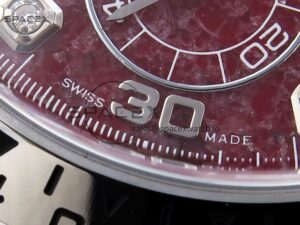 Rolex Daytona 116509 Clean 1:1 Best Edition 904L SS Case Garnet Dial on Oysterflex Stainless Stee Strap A4130 - Image 12