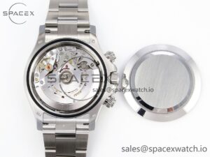 Rolex Daytona 116509 Clean 1:1 Best Edition White Dial Arabic Markers on SS Bracelet SA4130 V2 - Image 18