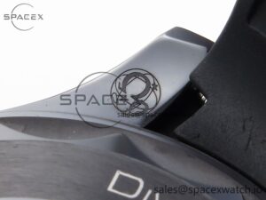 Omega SEAMASTER 300M 43.5MM BLACK CERAMIC VSF 1:1 BEST EDITION BLACK DIAL ON BLACK RUBBER STRAP A8806 - Image 24