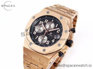 Audemars Piguet Royal Oak Offshore 42mm RG/RG Black/Num APF A3126 - Image 4