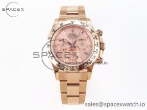 Rolex Daytona 116505 KING 1:1 Best Edition RG Crystal Dial on RG Bracelet SA4130