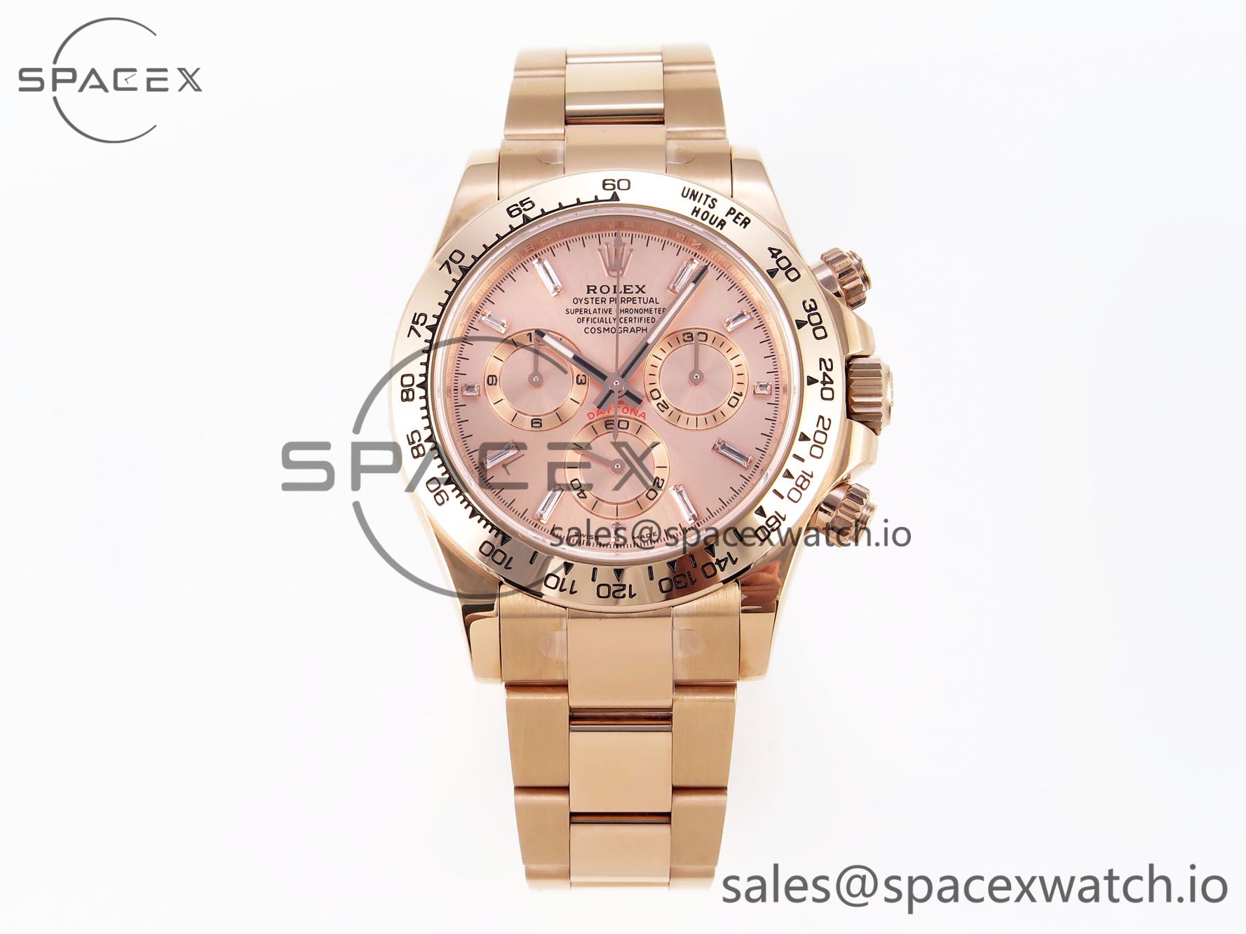 IMG_0067 Rolex Daytona 116505 KING 1:1 Best Edition RG Crystal Dial on RG Bracelet SA4130 - Image 1