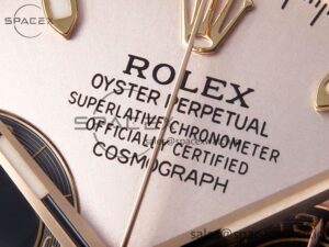 Rolex Daytona 116515 Clean 1:1 Best Edition Silver Dial RG Markers on Oysterflex Strap SA4130 V2 - Image 9