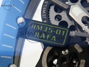 Richard Mille RM035 Transparent RMF Best Edition Skeleton Blue Dial on Translucent Rubber Strap Clone RMUL2 - Image 11