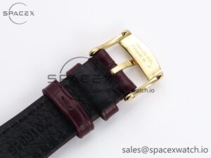 Omega De Ville Date YG MKF 1:1 Best Edition White Dial Roman Marker on Brown Leather Strap A8800 - Image 25