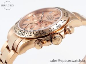 Rolex Daytona 116505 RG OMF Best Edition RG Crystal Dial on RG Bracelet A7750 (Slim Movement) - Image 7