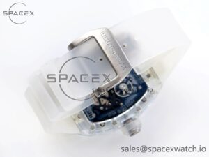 Richard Mille RM035 Transparent RMF Best Edition Skeleton Dial on Translucent Rubber Strap Clone RMUL2 - Image 14