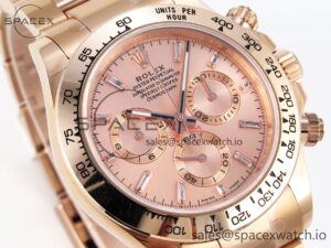 Rolex Daytona 116505 KING 1:1 Best Edition RG Crystal Dial on RG Bracelet SA4130 - Image 3