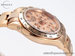 Rolex Daytona 116505 RG OMF Best Edition RG Crystal Dial on RG Bracelet A7750 (Slim Movement) - Image 8