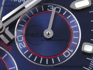 Rolex Daytona 116519 SS OMF Best Edition Blue Dial on Oysterflex Strap A7750 (Slim Movement) - Image 10