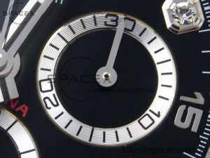 Rolex Daytona 116509 SS OMF Best Edition Black Diamonds Dial on SS Bracelet A7750 (Slim Movement) - Image 10