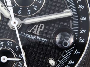 Audermars Piguet Royal Oak Offshore 42mm Black Ceramic APF 1:1 Best Edition Black Textured Dial on Black Rubber Strap A4404 - Image 10