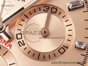 Rolex Daytona 116505 RG OMF Best Edition RG Crystal Dial on RG Bracelet A7750 (Slim Movement) - Image 10