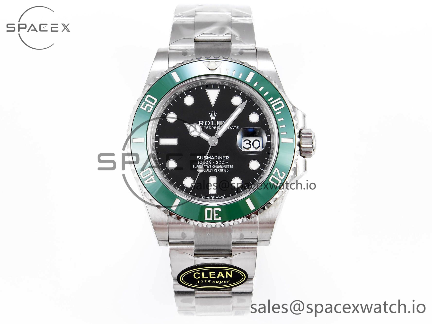 IMG_0073 Rolex Submariner 41mm 126610 LV Kermit 904L Steel Clean 1:1 Best Edition VR3235 - Image 1