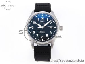 Iwc Pilot Mark XX IW328201 ZF 1:1 Best Edition Black Dial on Black Leather Strap A32111