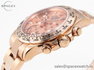 Rolex Daytona 116505 KING 1:1 Best Edition RG Crystal Dial on RG Bracelet SA4130 - Image 7