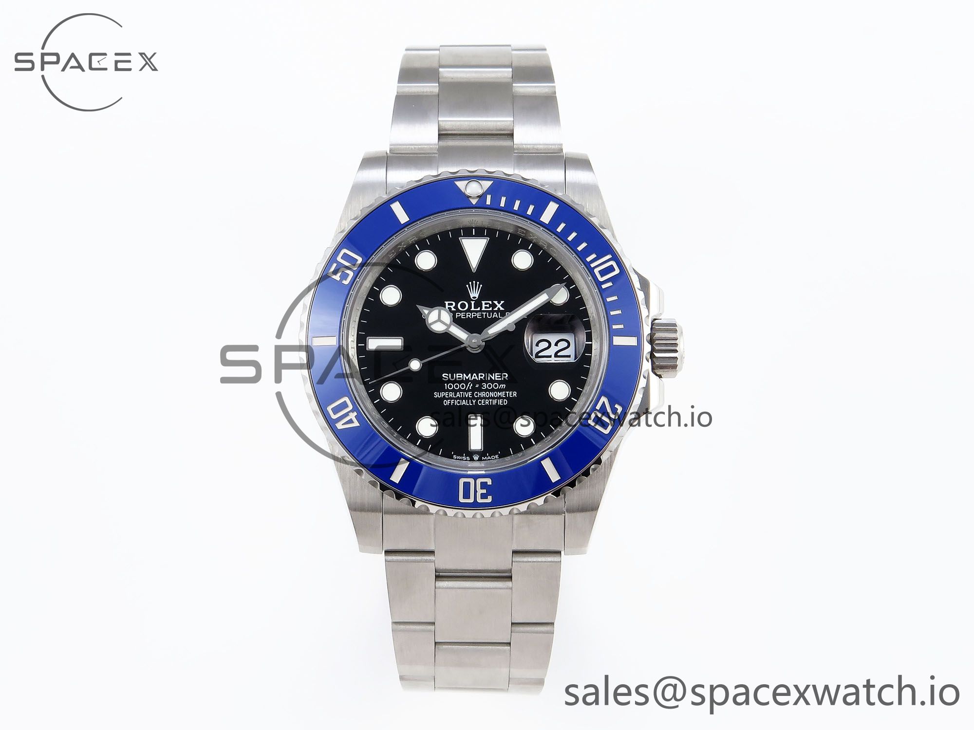 IMG_0074 Rolex Submariner 41mm 126619 LB Blue Ceramic 904L Steel JDF 1:1 Best Edition VR3235 - Image 1