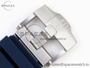 Audermars Piguet Royal Oak Offshore 44mm SS Bezel APF 1:1 Best Edition Blue/Silver Dial on Blue Rubber Strap A4401 - Image 27
