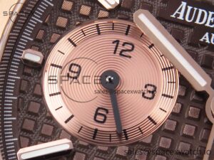 Audermars Piguet Royal Oak Chrono 26331 RG IPF 1:1 Best Edition Brown/RG Dial on RG Bracelet A7750 - Image 13
