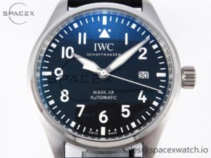Iwc Pilot Mark XX IW328201 ZF 1:1 Best Edition Black Dial on Black Leather Strap A32111 - Image 2