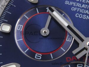 Rolex Daytona 116519 SS OMF Best Edition Blue Dial on Oysterflex Strap A7750 (Slim Movement) - Image 13