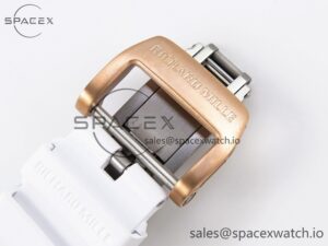 Richard Mille RM21-01 RG Tourbillon RMF Best Edition Skeleton Dial on White Rubber Strap - Image 26