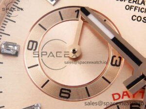 Rolex Daytona 116505 RG OMF Best Edition RG Crystal Dial on RG Bracelet A7750 (Slim Movement) - Image 13