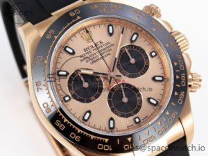 Rolex Daytona 116515 Clean 1:1 Best Edition RG Dial Black Markers on Oysterflex Strap SA4130 V2 - Image 3