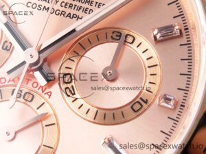 Rolex Daytona 116505 KING 1:1 Best Edition RG Crystal Dial on RG Bracelet SA4130 - Image 10